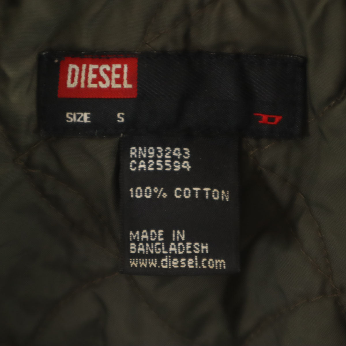 DIESEL ディーゼル コーデュロイジャケット S カーキ ファー襟 レディース