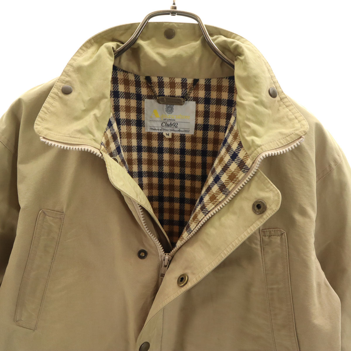 Aquascutum アクアスキュータム 80s 90s オールド ジャケット M ベージュ メンズ