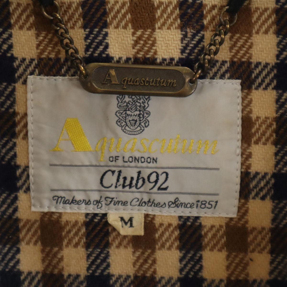 Aquascutum アクアスキュータム 80s 90s オールド ジャケット M ベージュ メンズ