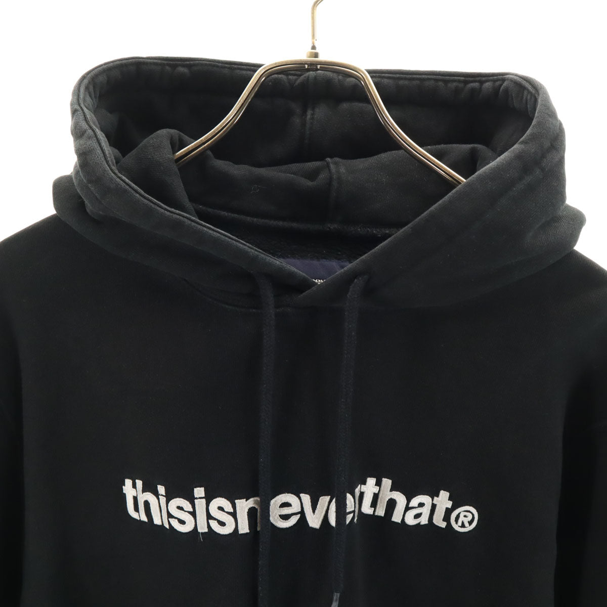 thisisneverthat ディスイズネバーザット 長袖 スウェットパーカー M ブラック メンズ