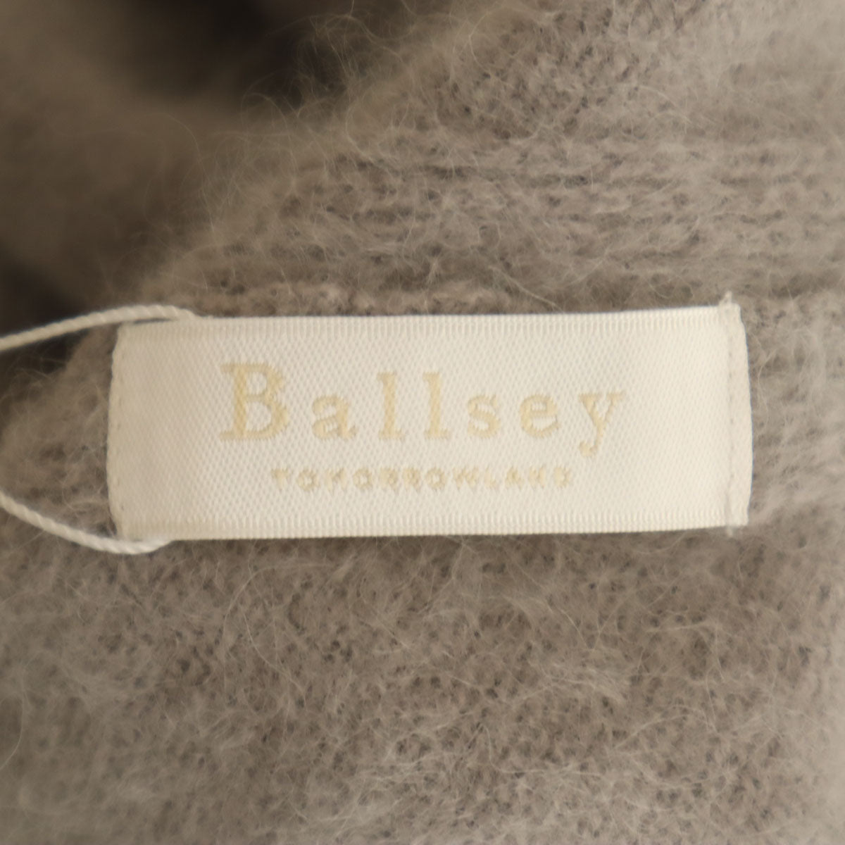 未使用 BALLSEY ボールジィ ウール ポンチョ S グレー レディース