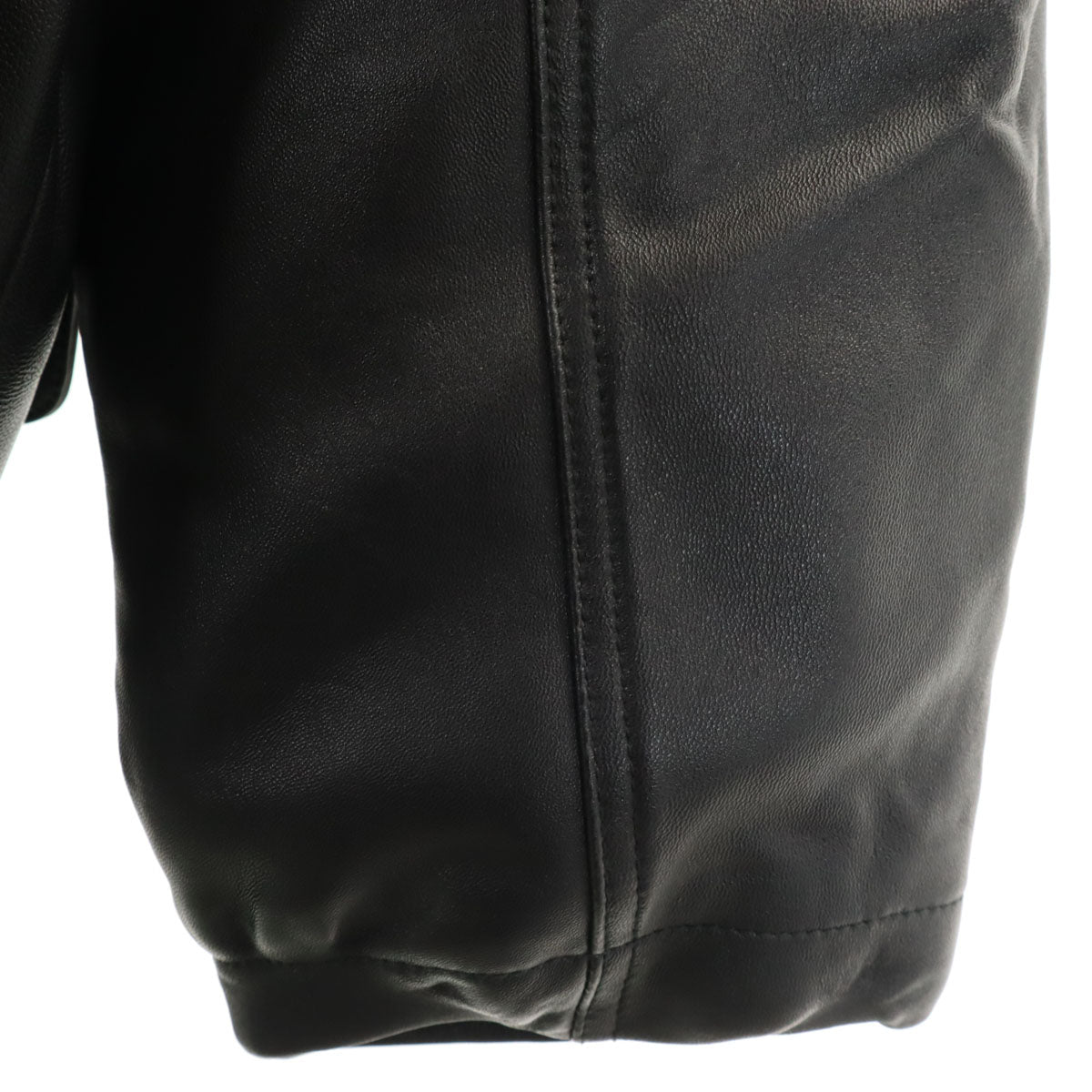 Eddie Bauer エディーバウアー シープスキン レザージャケット L ブラック メンズ