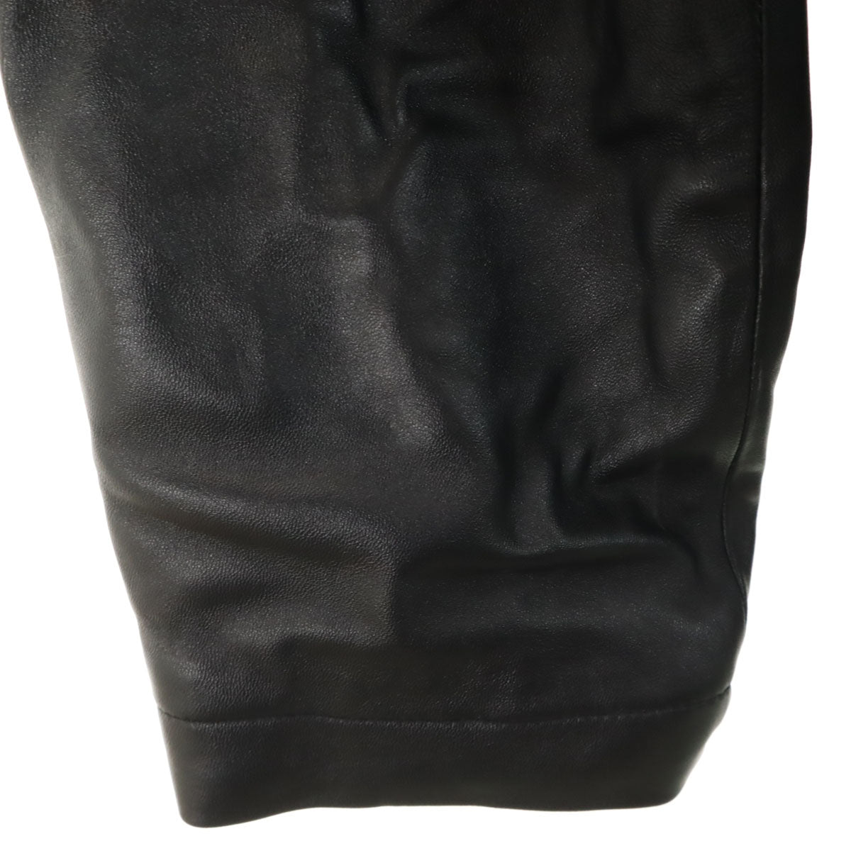 Eddie Bauer エディーバウアー シープスキン レザージャケット L ブラック メンズ