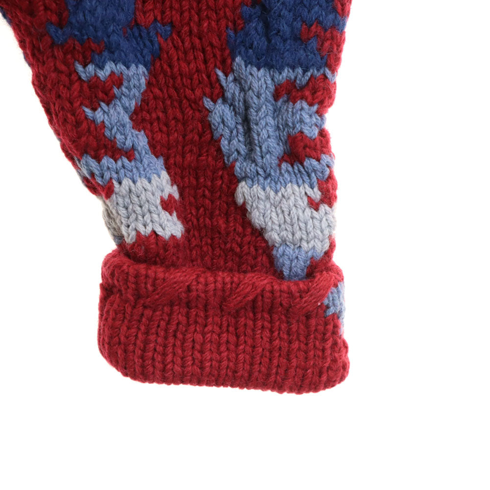 RALPH LAUREN COUNTRY ラルフローレンカントリー 90s ポロカントリー ネイティヴ オールド ネイティブ柄 長袖 ショールカラー カーディガン M レッド系 ニット カウチンセーター メンズ