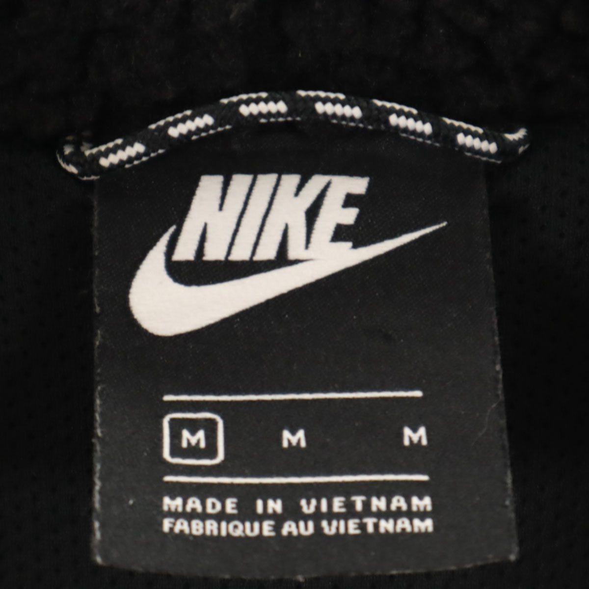 NIKE ナイキ ハーフジップ ボアジャケット M ブラック プルオーバー メンズ