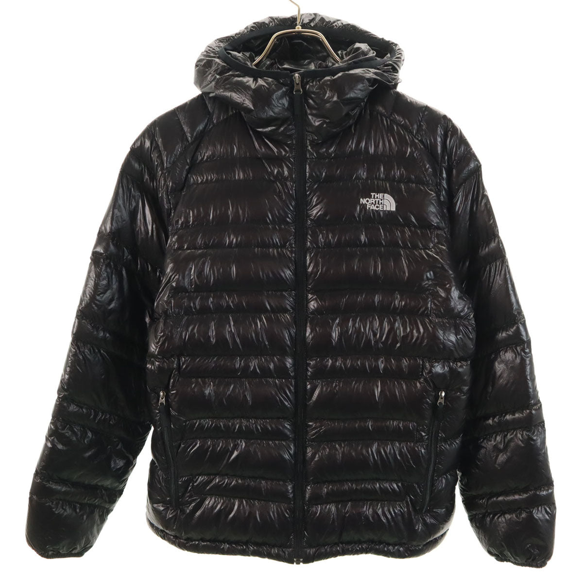 THE NORTH FACE ノースフェイス フラッシュ ダウンジャケット XL ブラック NDW91312 アウトドア 収納袋付き レディース