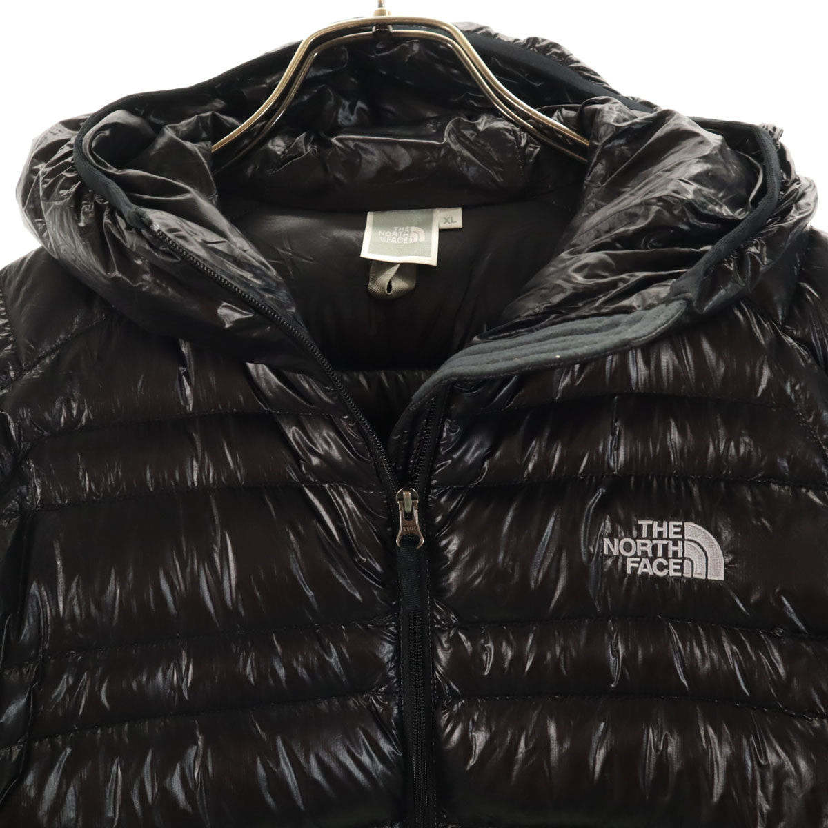 THE NORTH FACE ノースフェイス フラッシュ ダウンジャケット XL ブラック NDW91312 アウトドア 収納袋付き レディース