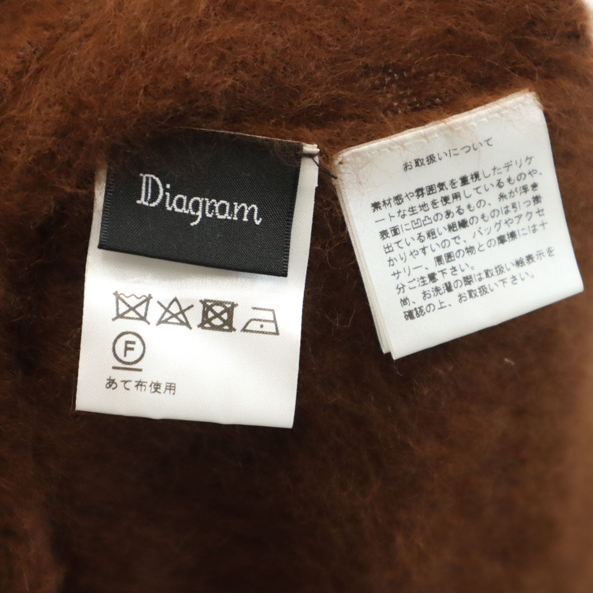 Diagram ダイアグラム 長袖 ニットカーディガン 36 ブラウン レディース