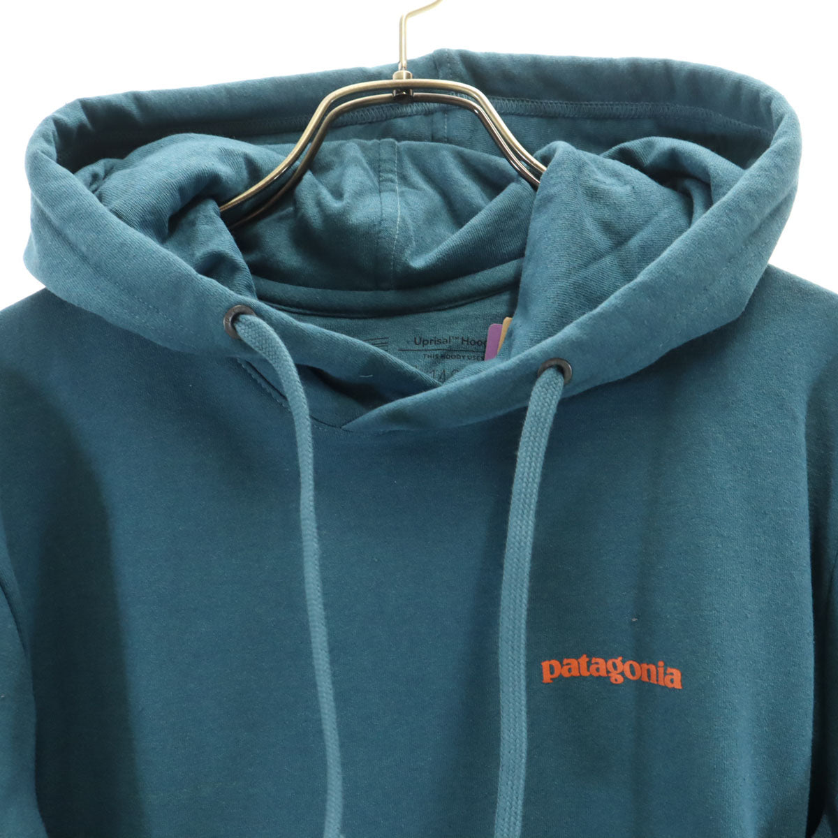 未使用 patagonia パタゴニア 長袖 スウェットパーカー S 青緑 39566SP19 アウトドア 裏起毛 メンズ
