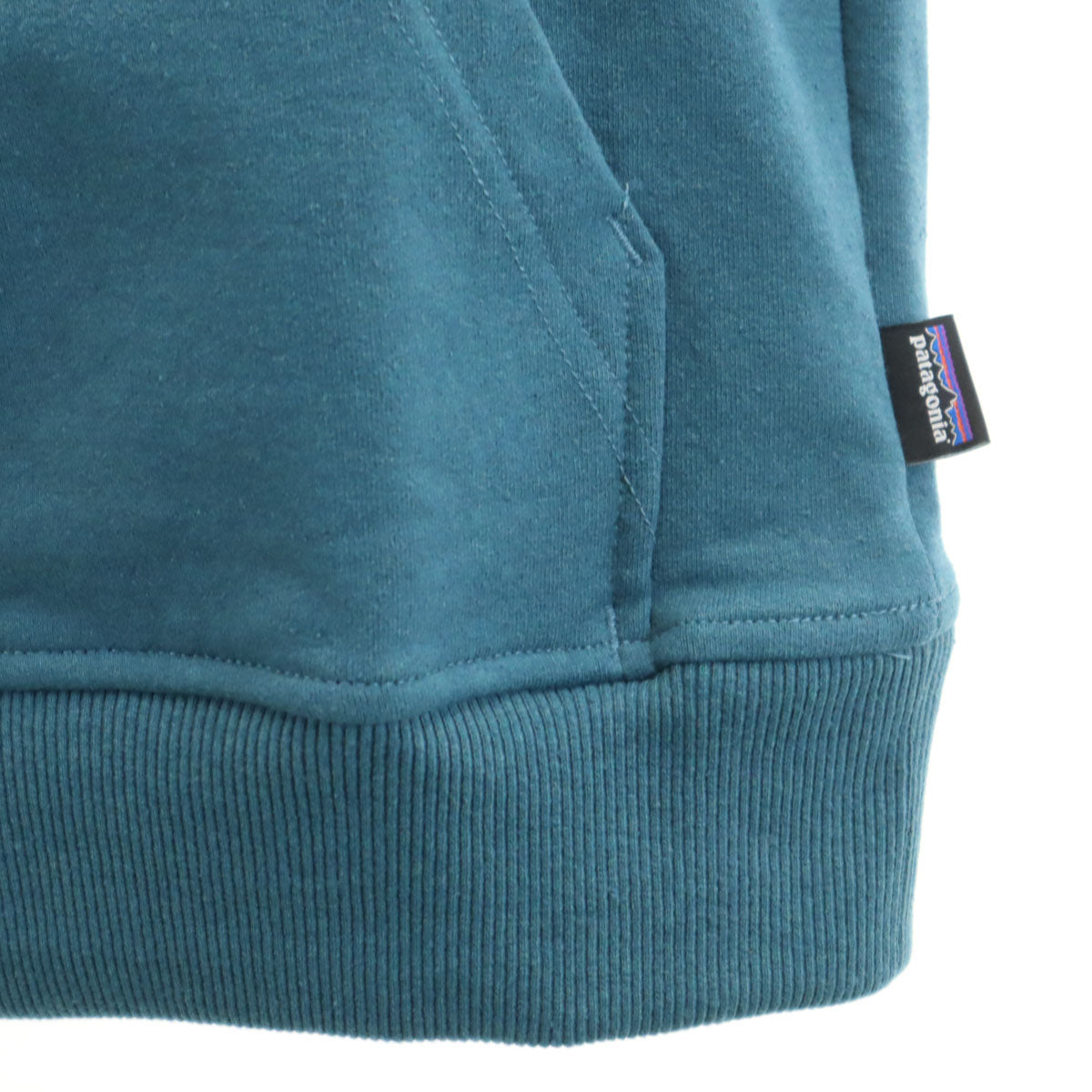 未使用 patagonia パタゴニア 長袖 スウェットパーカー S 青緑 39566SP19 アウトドア 裏起毛 メンズ