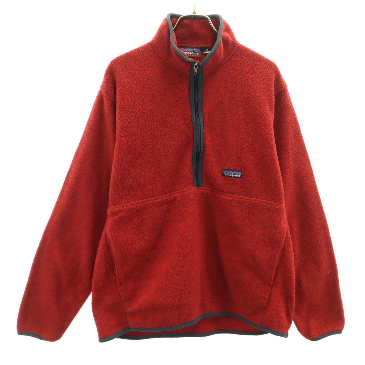 Patagonia SYNCHILLA パタゴニア シンチラ 90s オールド ハーフジップ フリースジャケット M レッド系 25735 アウトドア プルオーバー メンズ