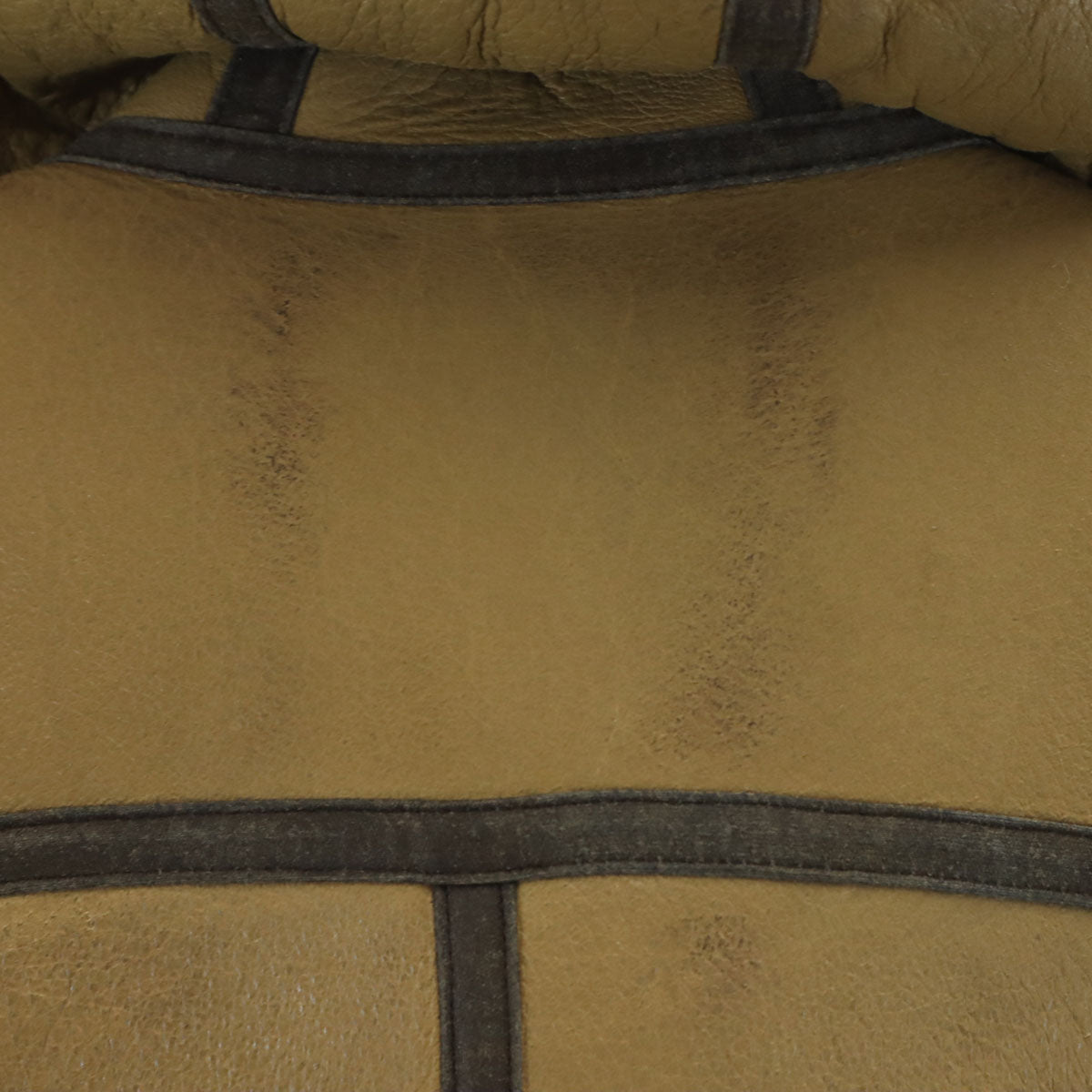 MILITARY CLOTHING 韓国製 B-7 ムートン フライトジャケット S ベージュ 羊革 メンズ