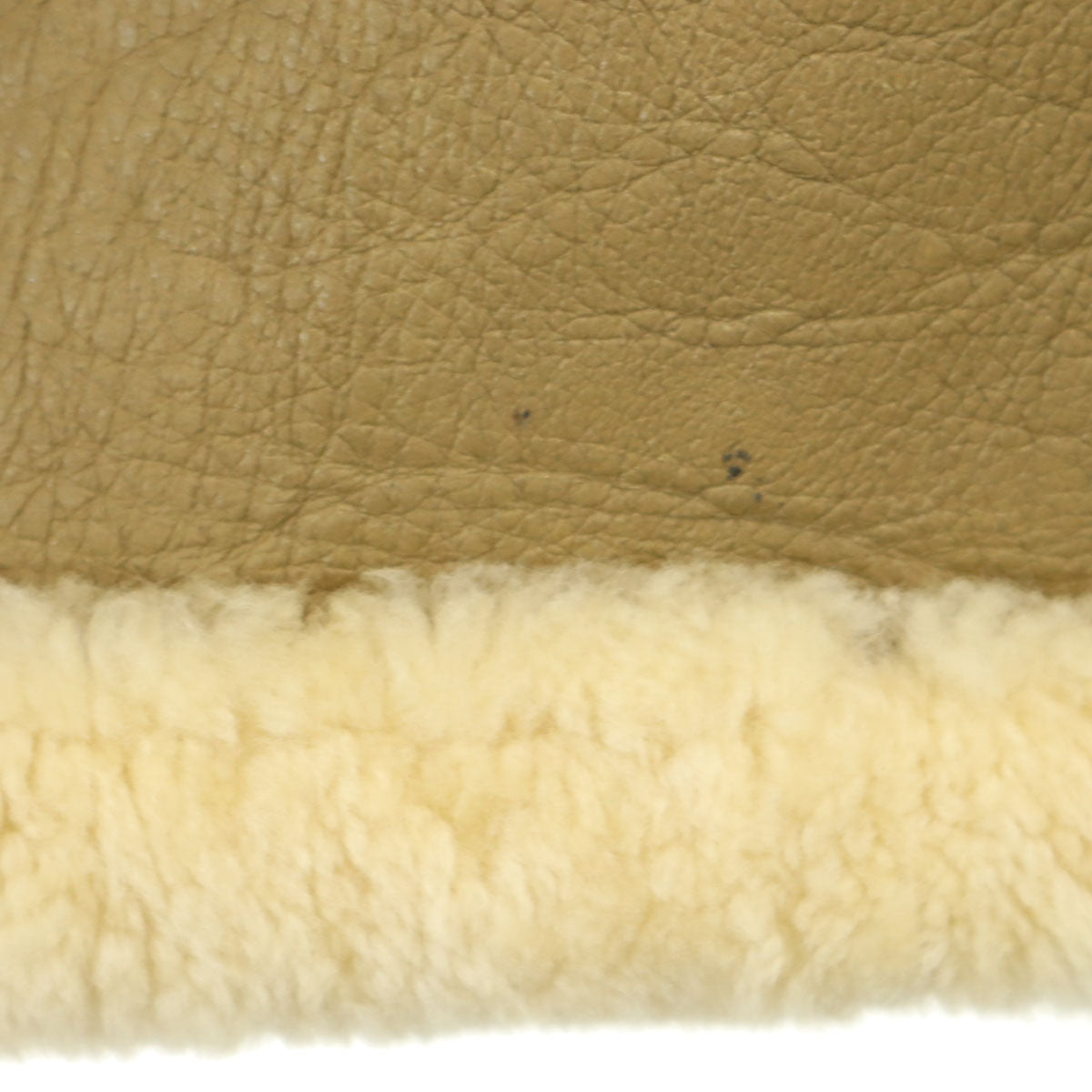 MILITARY CLOTHING 韓国製 B-7 ムートン フライトジャケット S ベージュ 羊革 メンズ