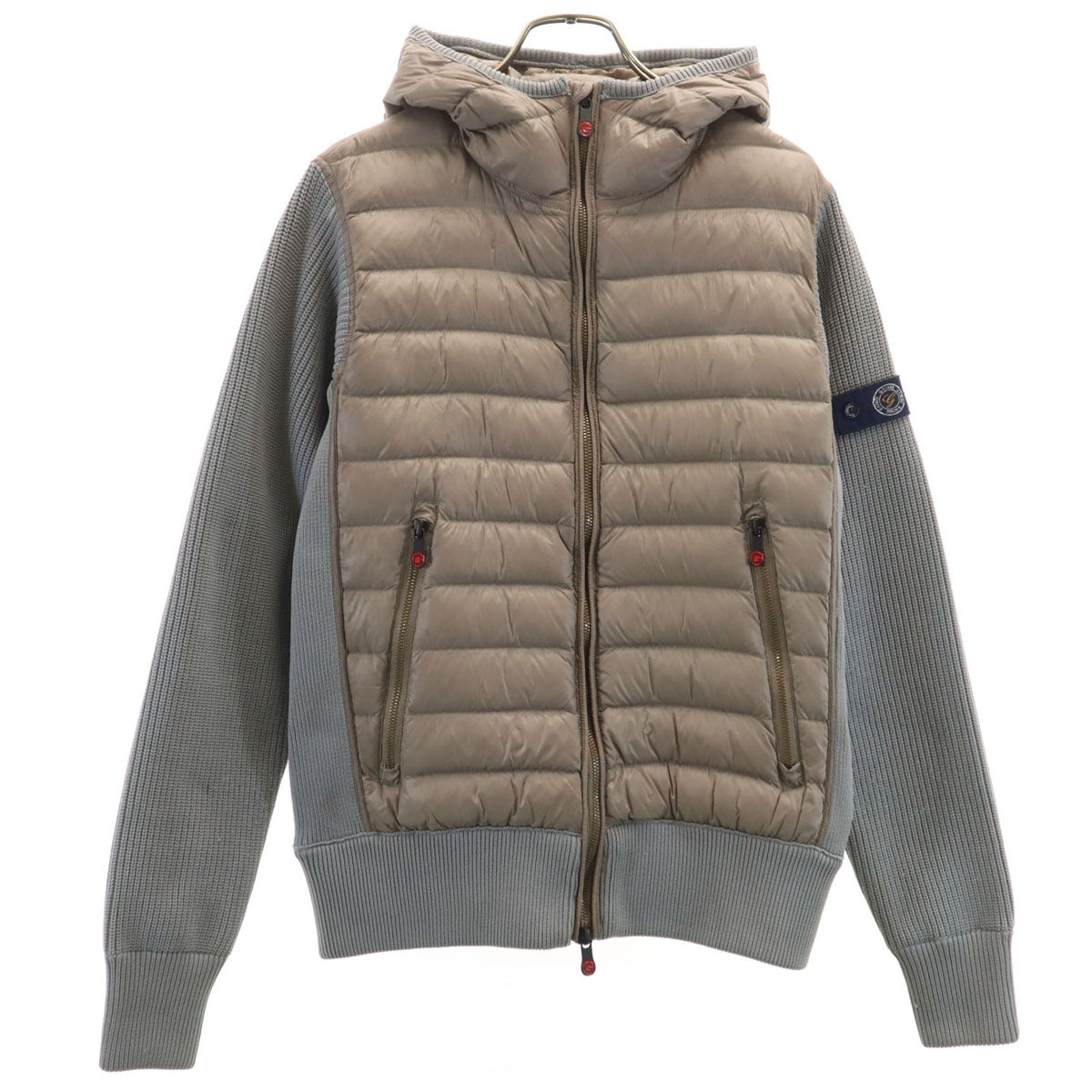 G-Stage ジーステージ ニットコンビ ダウンパーカー 44 ベージュ系 メンズ