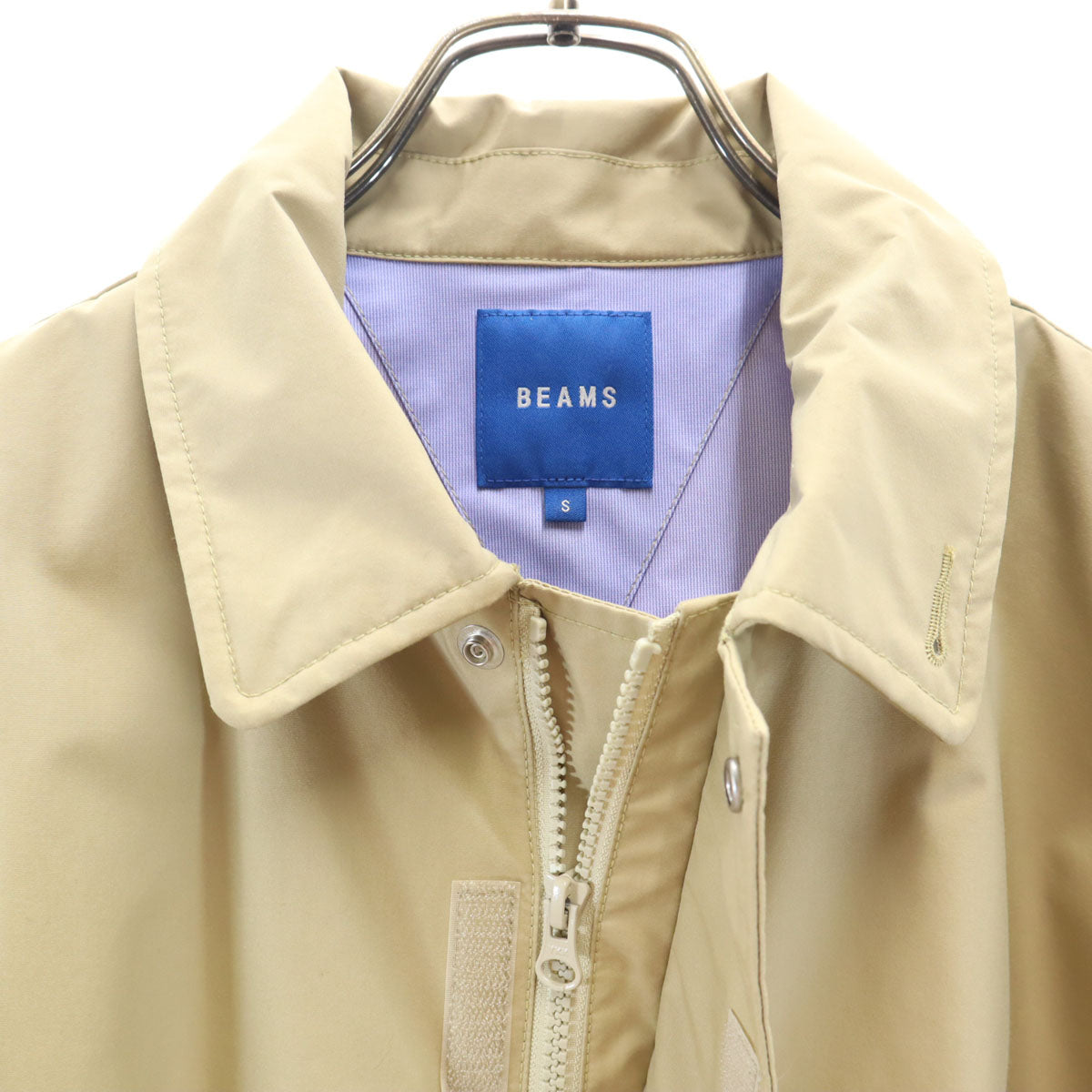 BEAMS ビームス ステンカラーコート S ベージュ メンズ