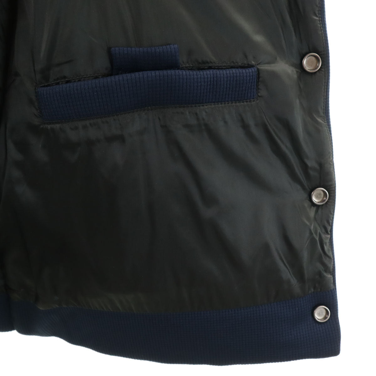 美品 ARMANI COLLEZIONI アルマーニコレッツォーニ 中綿ベスト 46 ネイビー メンズ