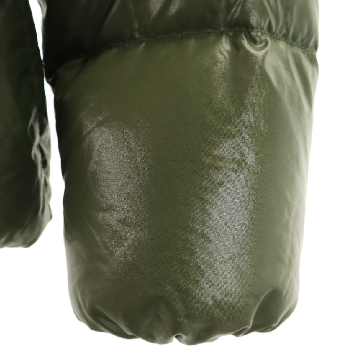 DUVETICA デュベティカ ADHARA ダウンジャケット 38 カーキ系 ラクーンファー付き レディース