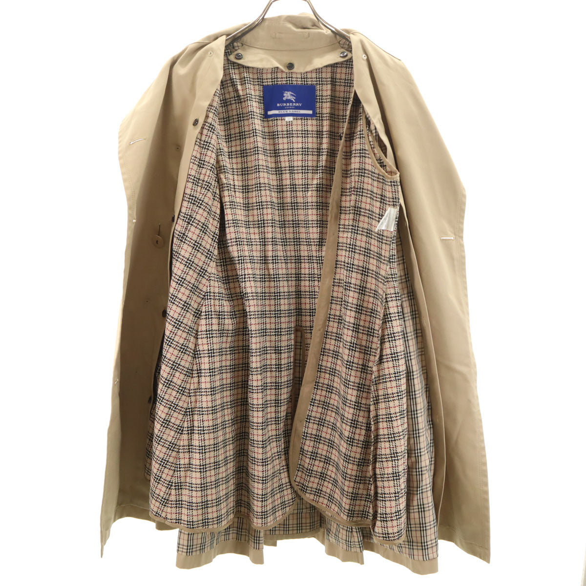 BURBERRY LONDON BLUE LABEL バーバリー ロンドン ブルーレーベル トレンチコート 40 ベージュ 三陽商会 ライナー付き レディース