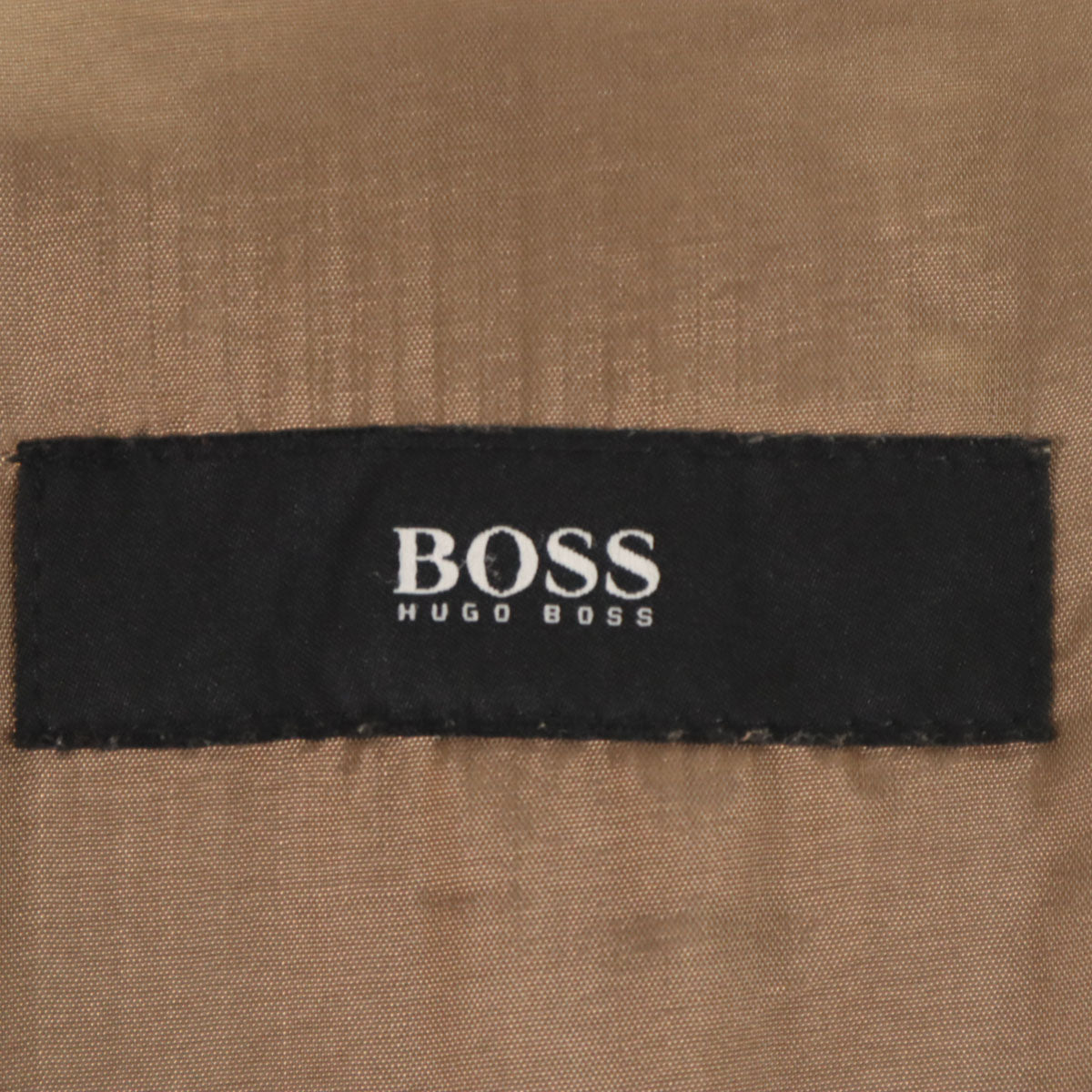 BOSS HUGO BOSS ボスヒューゴボス ポーランド製 ステンカラーコート 44 ブラウン メンズ