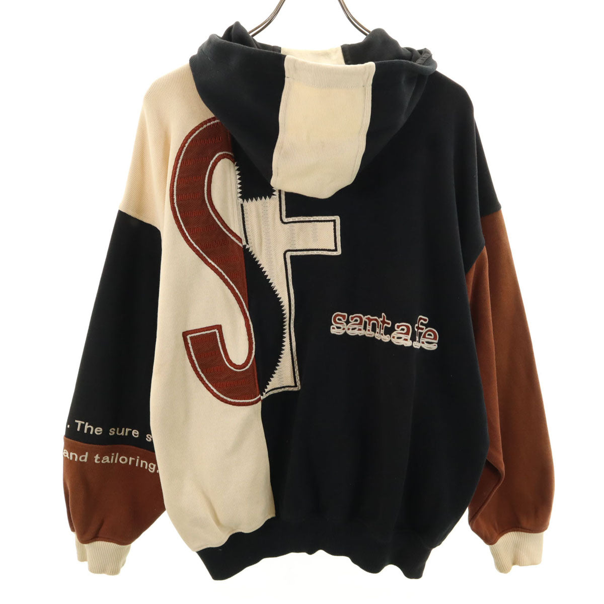 santa fe サンタフェ 90s 日本製 オールド 長袖 スウェット ジップパーカー 4 ベージュ メンズ