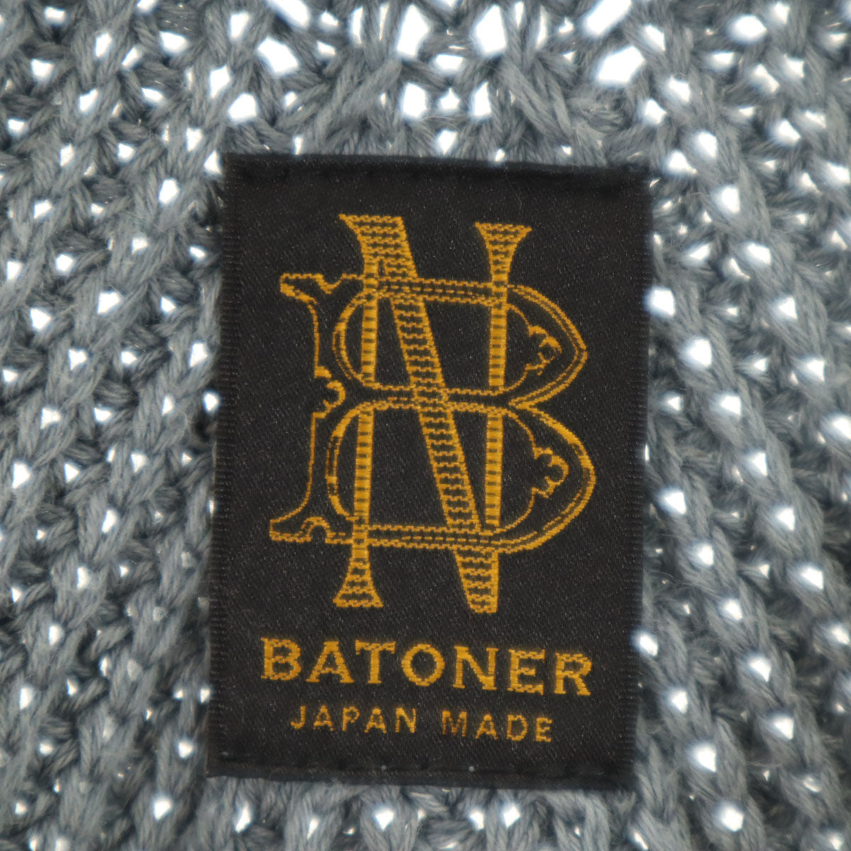BATONER バトナー 日本製 長袖 ニット 2 グレー セーター メンズ