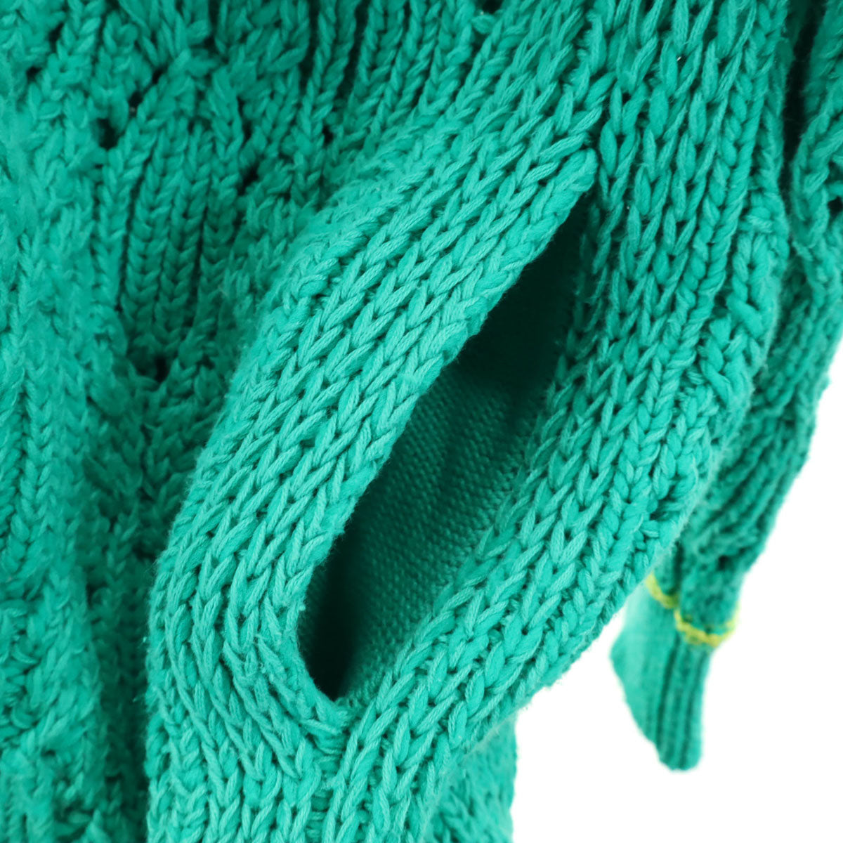 Boussole ブソル 日本製 長袖 Vネック ニットカーディガン 1 グリーン ローゲージ レディース