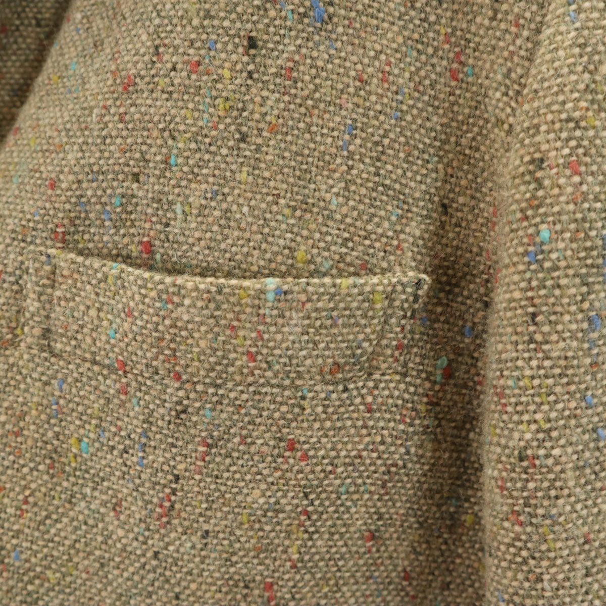 LANVIN STUDIO ランバンスタジオ 90s オールド ネップ テーラードジャケット 48 ベージュ メンズ