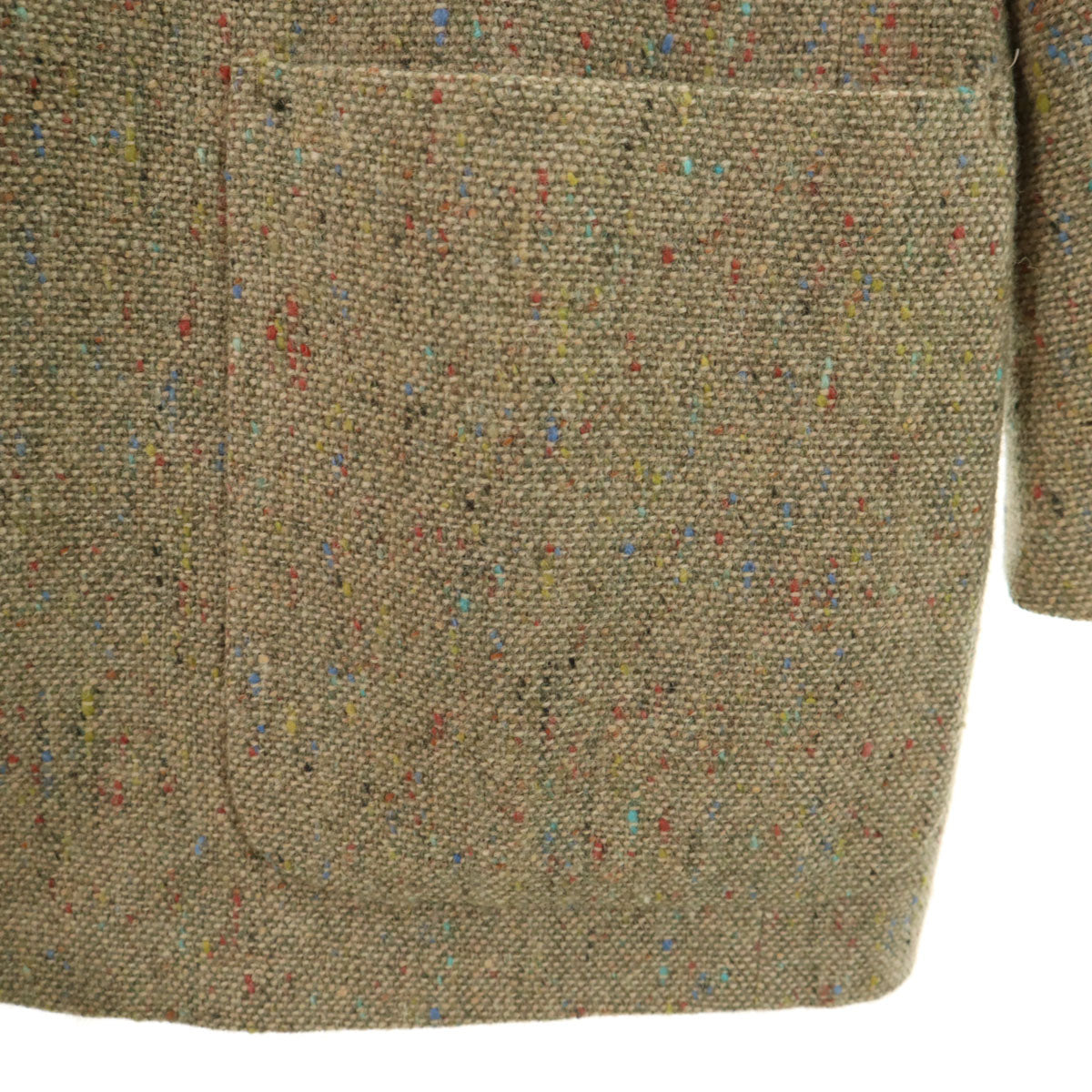 LANVIN STUDIO ランバンスタジオ 90s オールド ネップ テーラードジャケット 48 ベージュ メンズ