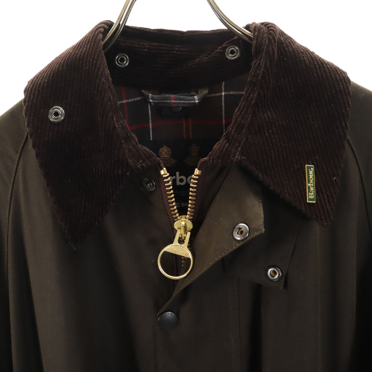 Barbour バブアー イングランド製 CLASSIC BEAUFORT ワックス ジャケット ダークブラウン カバー付き メンズ