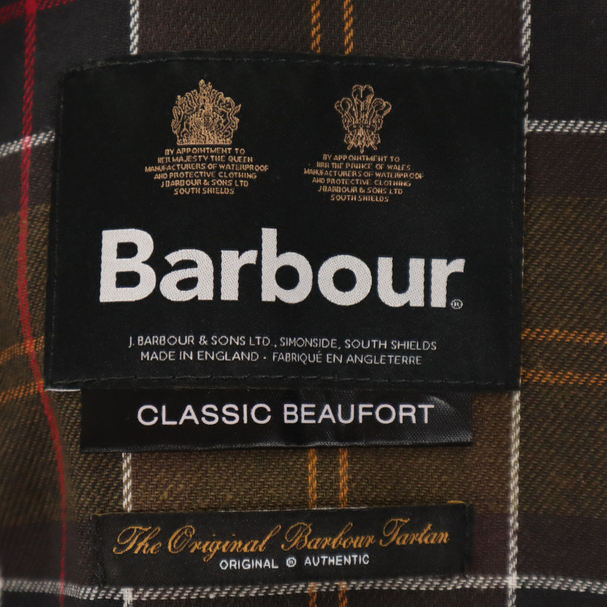 Barbour バブアー イングランド製 CLASSIC BEAUFORT ワックス ジャケット ダークブラウン カバー付き メンズ