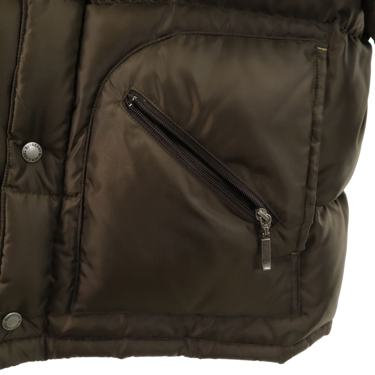 BURBERRY BLACK LABEL バーバリーブラックレーベル ダウンジャケット L ブラウン系 三陽商会 メンズ