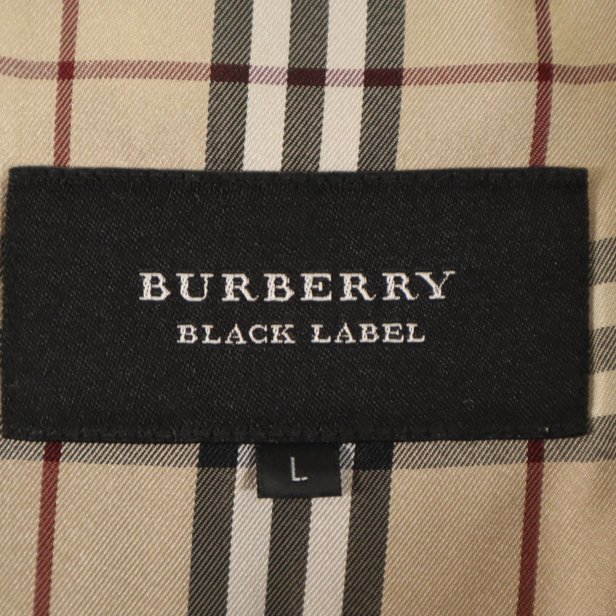 BURBERRY BLACK LABEL バーバリーブラックレーベル ダウンジャケット L ブラウン系 三陽商会 メンズ