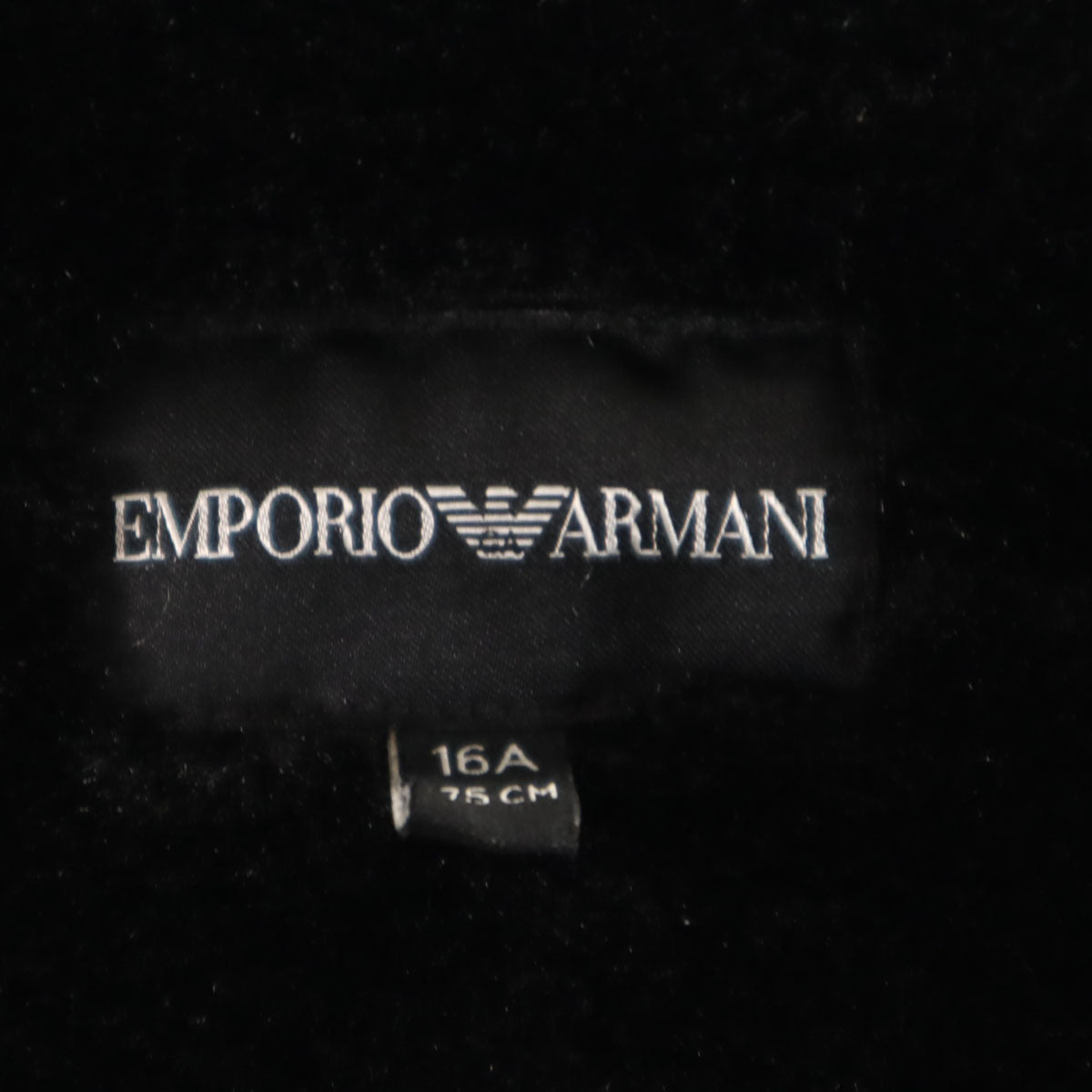 Emporio Armani エンポリオアルマーニ バックロゴ スタジャン 16A ブラック ジャケット キッズ