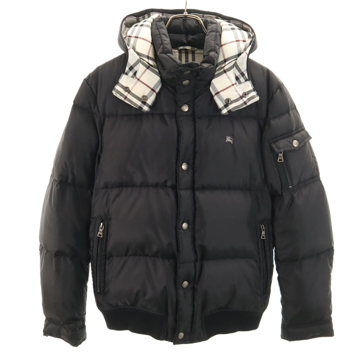BURBERRY BLACK LABEL バーバリーブラックレーベル ダウンジャケット M ブラック 三陽商会 メンズ