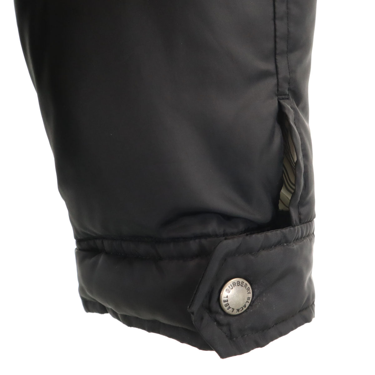 BURBERRY BLACK LABEL バーバリーブラックレーベル ダウンジャケット M ブラック 三陽商会 メンズ