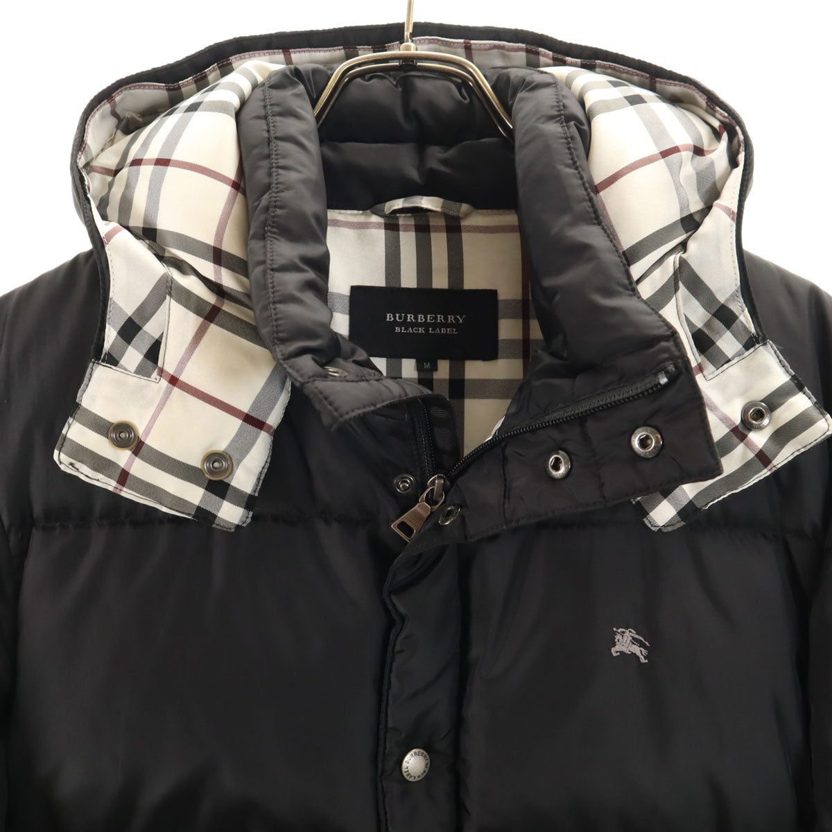 BURBERRY BLACK LABEL バーバリーブラックレーベル ダウンジャケット M ブラック 三陽商会 メンズ