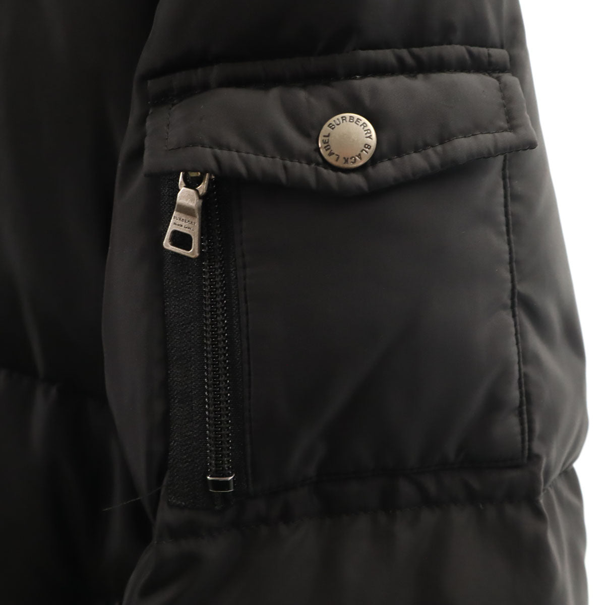 BURBERRY BLACK LABEL バーバリーブラックレーベル ダウンジャケット M ブラック 三陽商会 メンズ