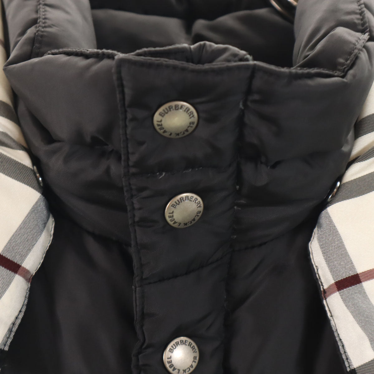 BURBERRY BLACK LABEL バーバリーブラックレーベル ダウンジャケット M ブラック 三陽商会 メンズ