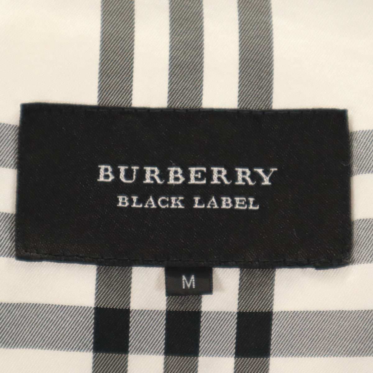 BURBERRY BLACK LABEL バーバリーブラックレーベル ダウンジャケット M ブラック 三陽商会 メンズ
