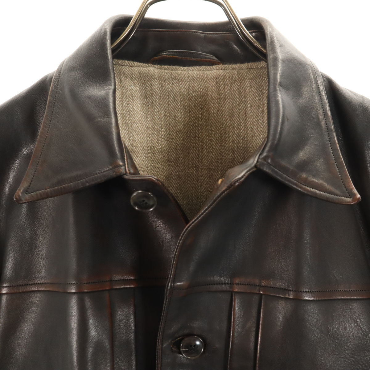 OLD JOE オールドジョー 日本製 馬革 レザージャケット 38 ダークブラウン メンズ