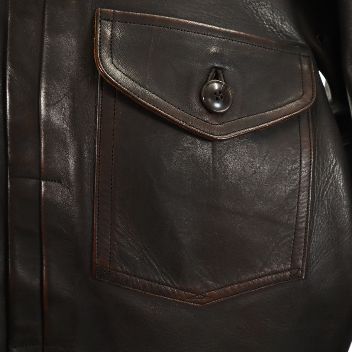 OLD JOE オールドジョー 日本製 馬革 レザージャケット 38 ダークブラウン メンズ