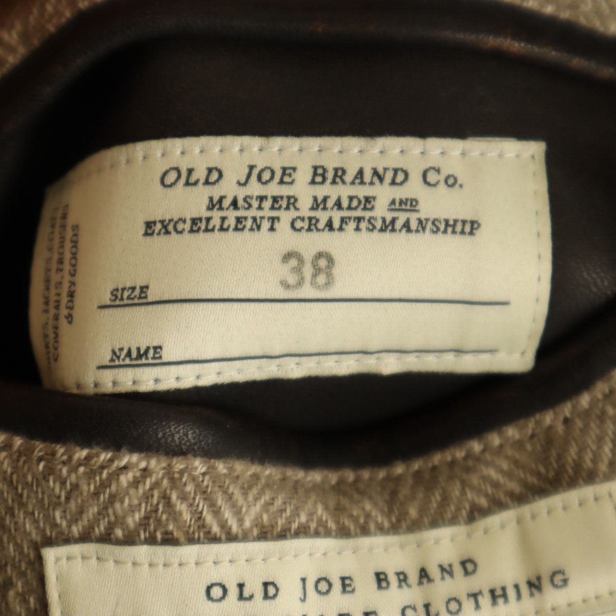 OLD JOE オールドジョー 日本製 馬革 レザージャケット 38 ダークブラウン メンズ