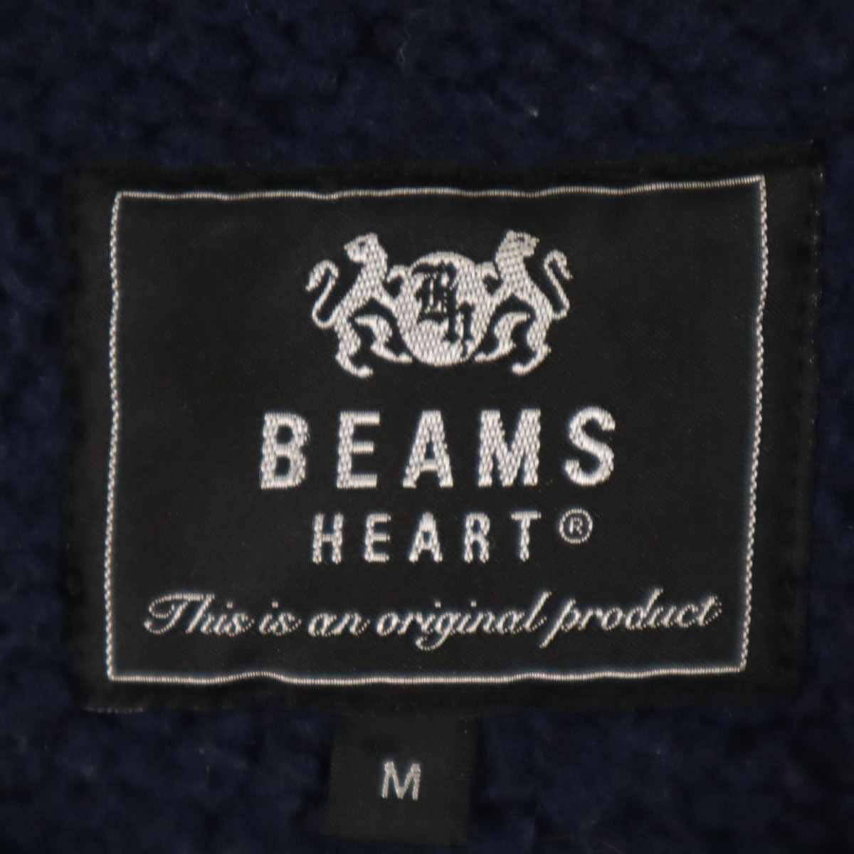 BEAMS HEART ビームスハート スウェット ジップジャケット M ネイビー 裏起毛 メンズ
