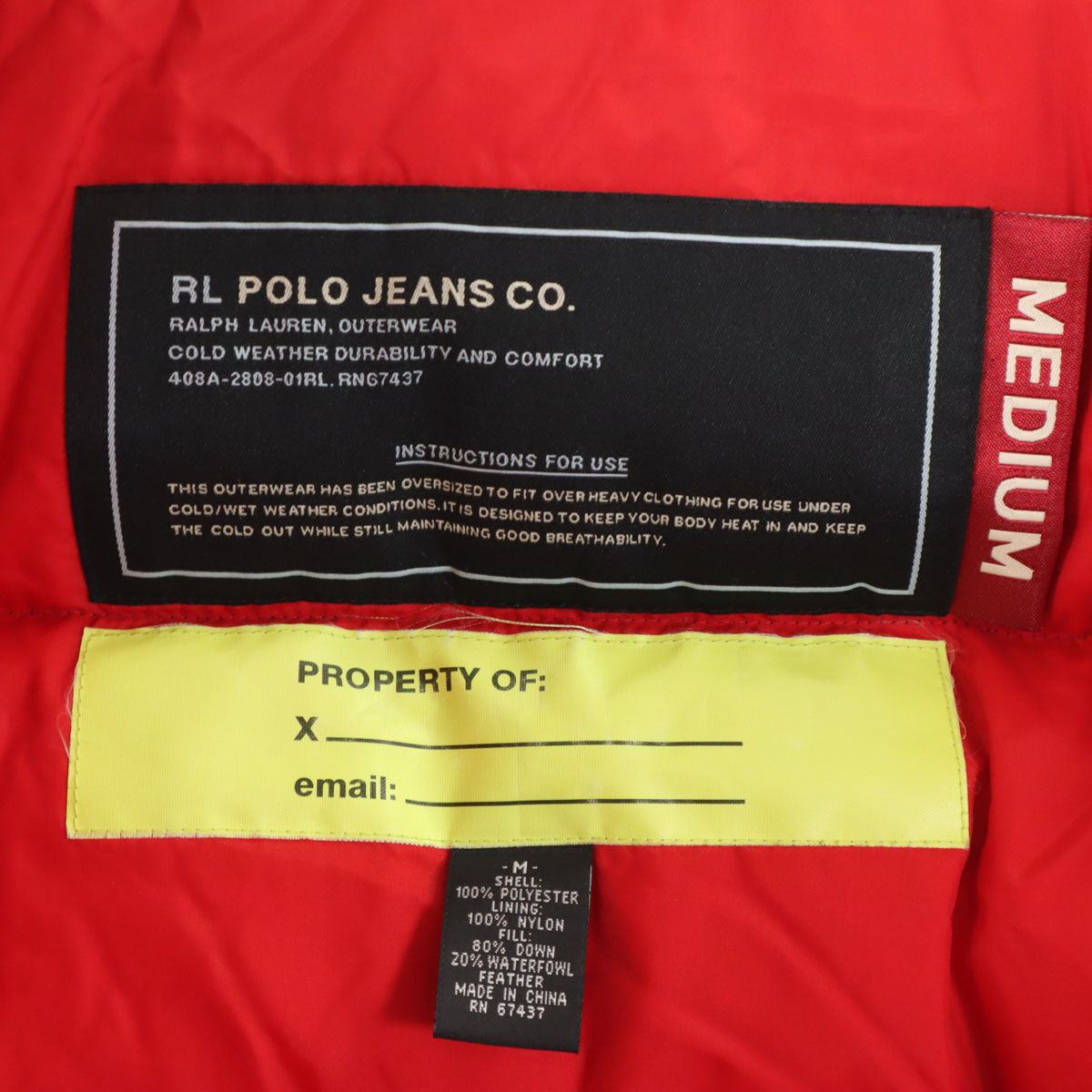 POLO JEANS ポロジーンズ ダウンジャケット M ブラック ラルフローレン レディース