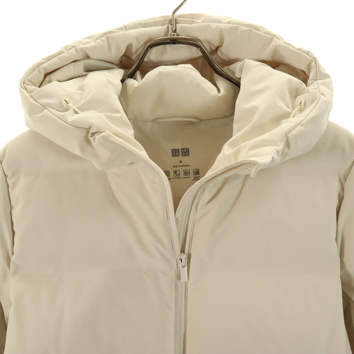 UNIQLO ユニクロ シームレス ダウンパーカー M アイボリー レディース
