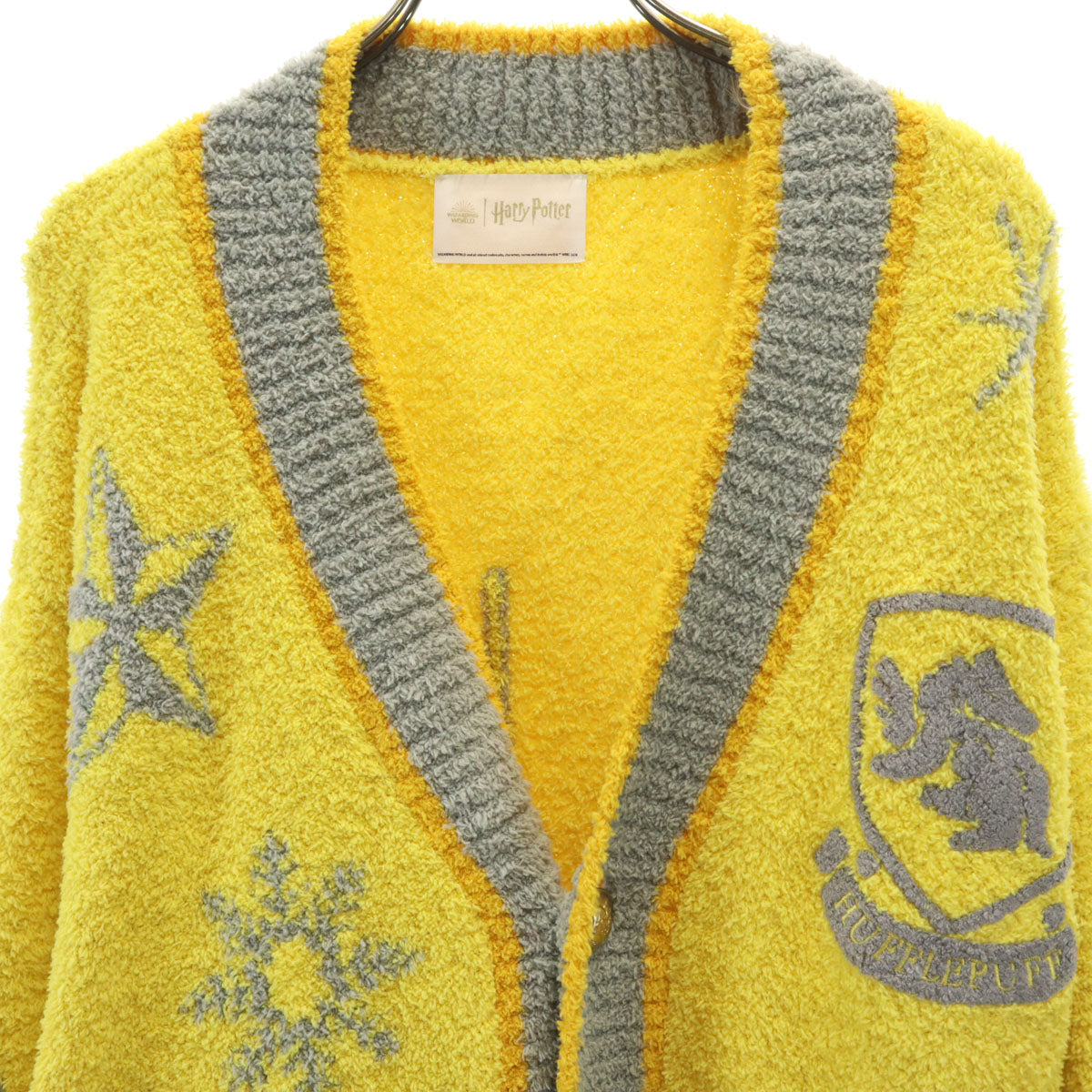 SNIDEL HOME スナイデルホーム HarryPotter ハリーポッター コラボ 長袖 ニットカーディガン F イエロー ルームウェア レディース