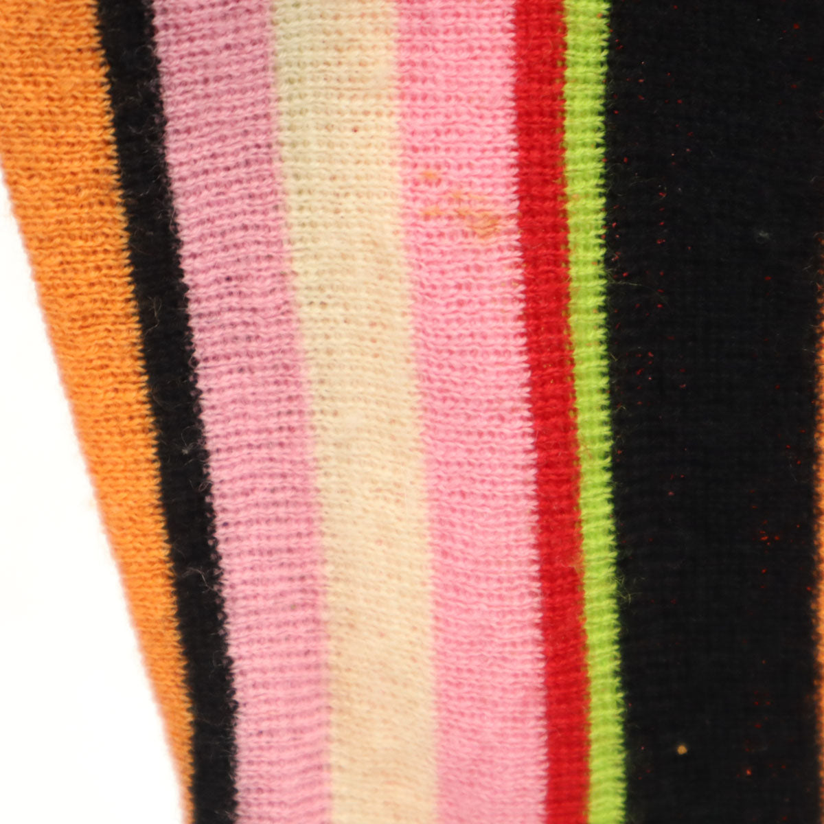 KENZO CLUB ケンゾークラブ 90s 日本製 オールド ストライプ柄 長袖 ハーフジップ ニット 38 マルチ レディース