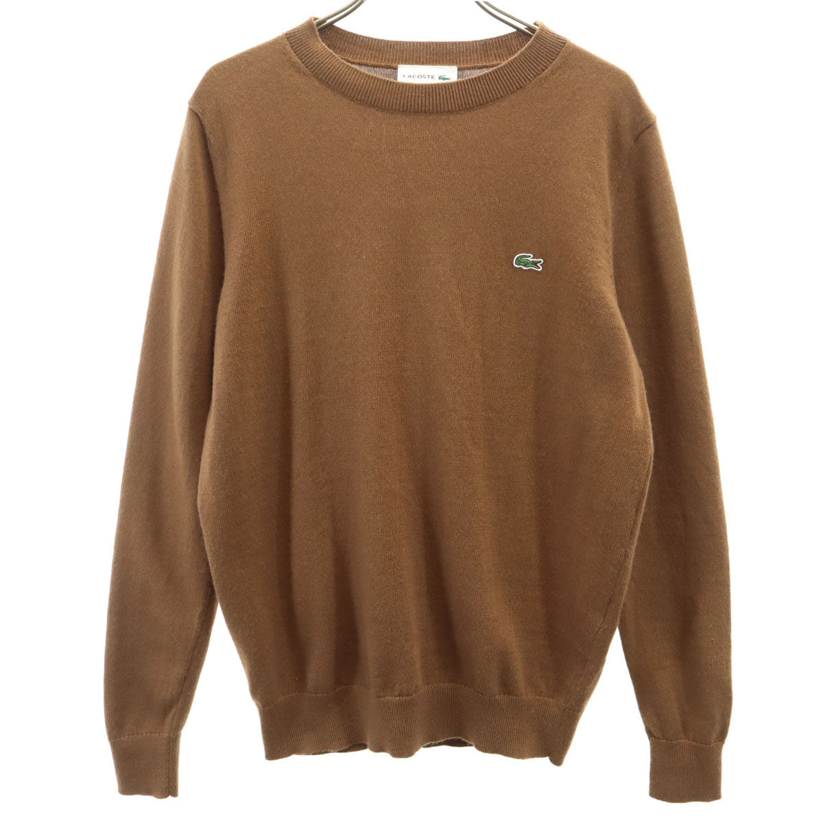 LACOSTE ラコステ 長袖 ニット 3 ブラウン セーター メンズ
