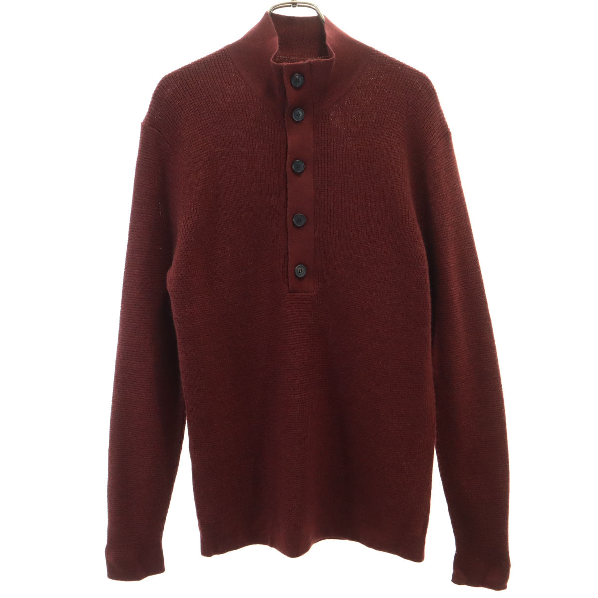 theory セオリー 長袖 ハーフジップ ニット S ボルドー セーター メンズ