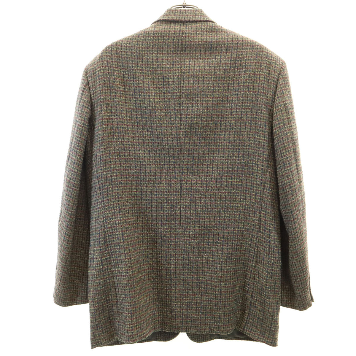 LANVIN ランバン 90s オールド ライトツイード テーラードジャケット M48-35 マルチ メンズ
